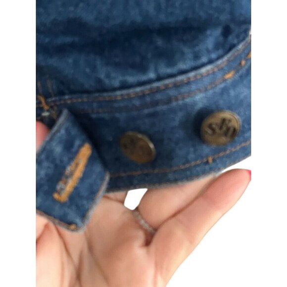 Santa Fe Outback Denim Jacket Men XL Barn Coat Western Fleece Chores Southwest - Picture 9 of 14